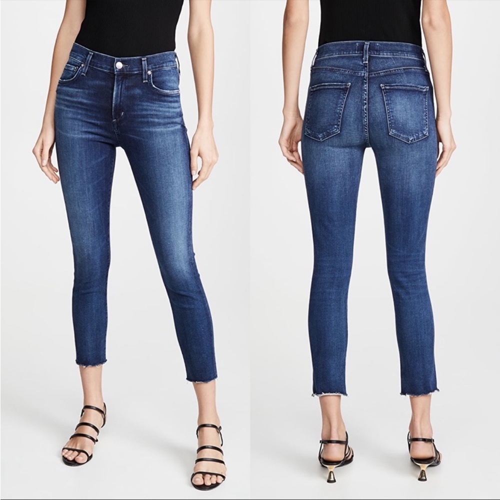 Agolde high rise Sophie crop skinny jeans